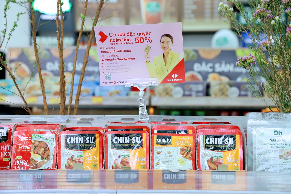 Techcombank's utilities are integrated into the WinMart + chain of Masan